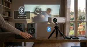 Collegamento audio Bluetooth tra casse esterne e videoproiettore sotto 300 euro 

