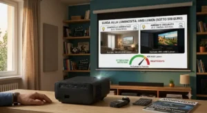 Guida alla luminosita espressa in ANSI lumen per un videoproiettore sotto 500 euro
