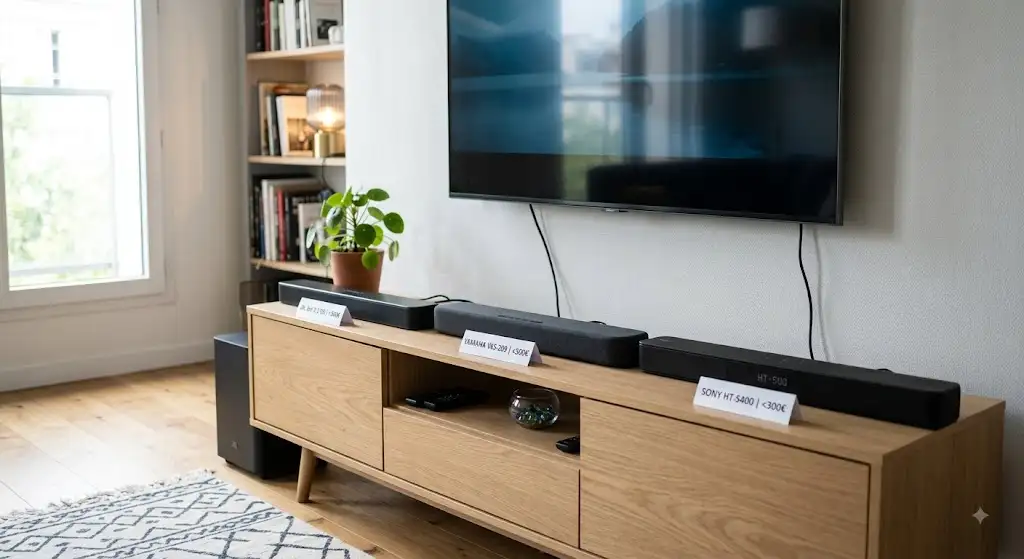 Comparatif visuel pour trouver la meilleure barre de son moins de 300 euros pour son téléviseur