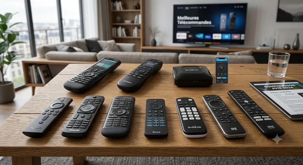 Comparatif visuel des meilleures télécommande universelle avis pour TV et box selon les avis d'experts