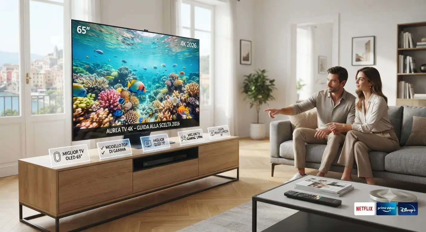 Guida completa alla scelta della miglior TV 4K 2026 con i modelli top di gamma in primo piano